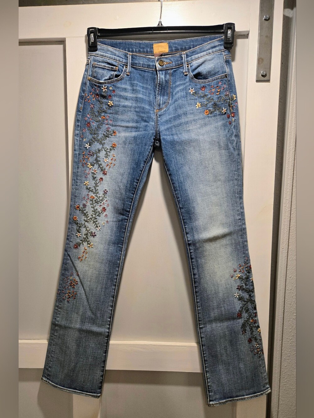DRIFTWOOD Embroidered Boot Cut Blue Jeans